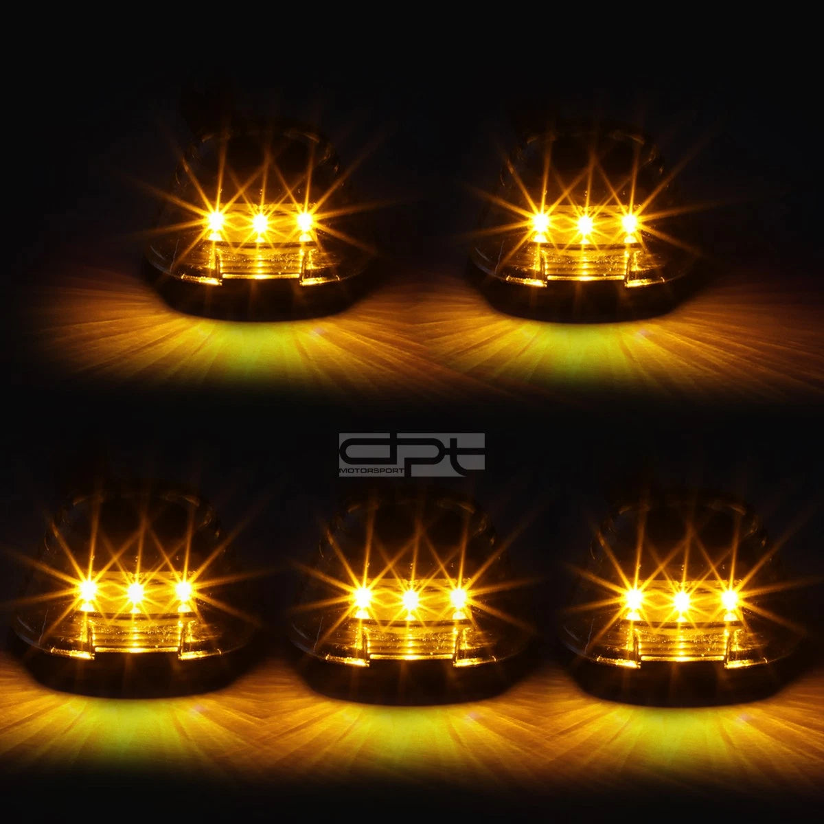 5Pcs LED Cab Roof Running Lights for Ford Super Duty (1999–2016)