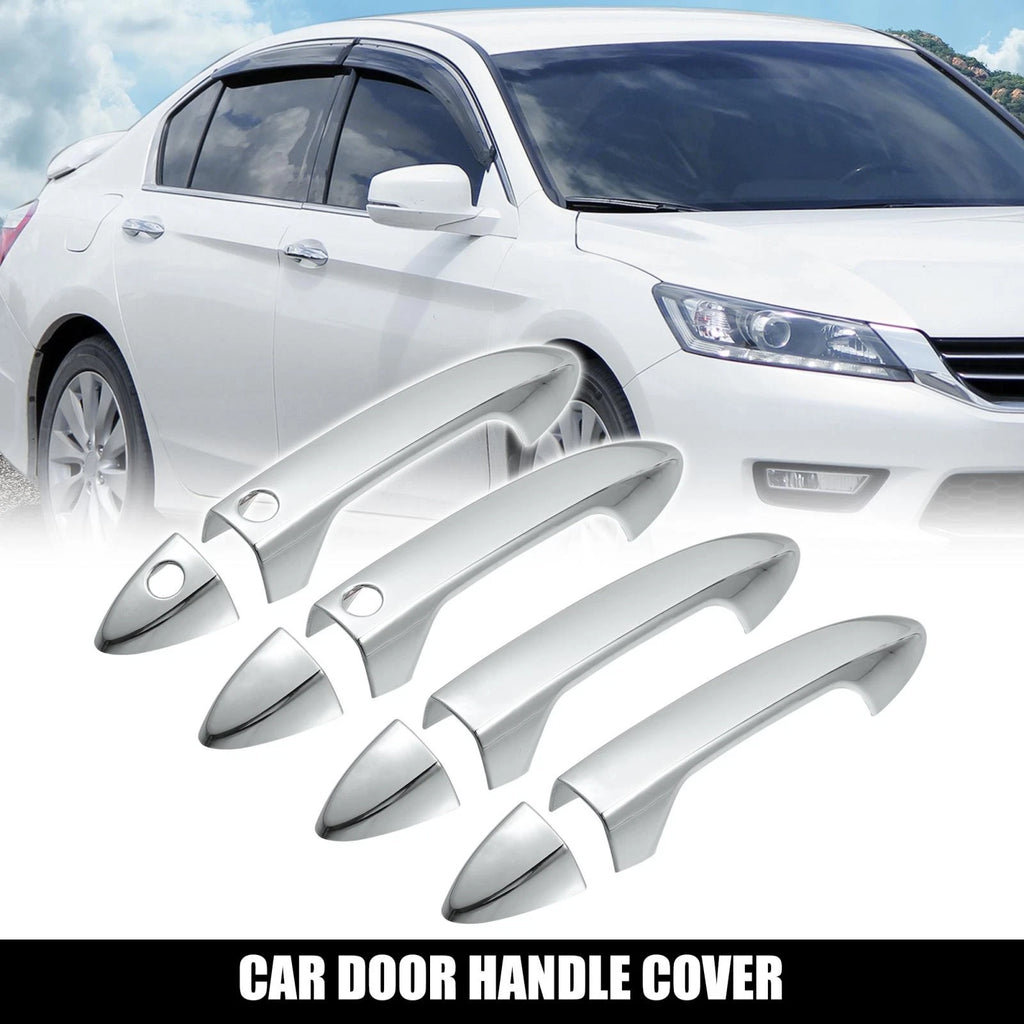 Set of 4 Car Door Handle Cover Trims for Honda Accord  - Silver Tone