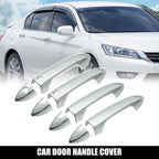 Set of 4 Car Door Handle Cover Trims for Honda Accord  - Silver Tone