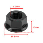 6x Rear Sprocket Nuts M10 Black for Ducati Panigale V2 V4 V4S 1199 1299 (2012–2024)