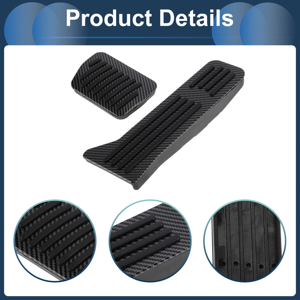 2X Automatic Foot Accelerator Pedal Covers for Mazda CX-5 (2013–2021) Black