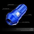 Set of 20 Closed End Lug Nuts M12 X1.5 24mm OD for J2 Aluminum