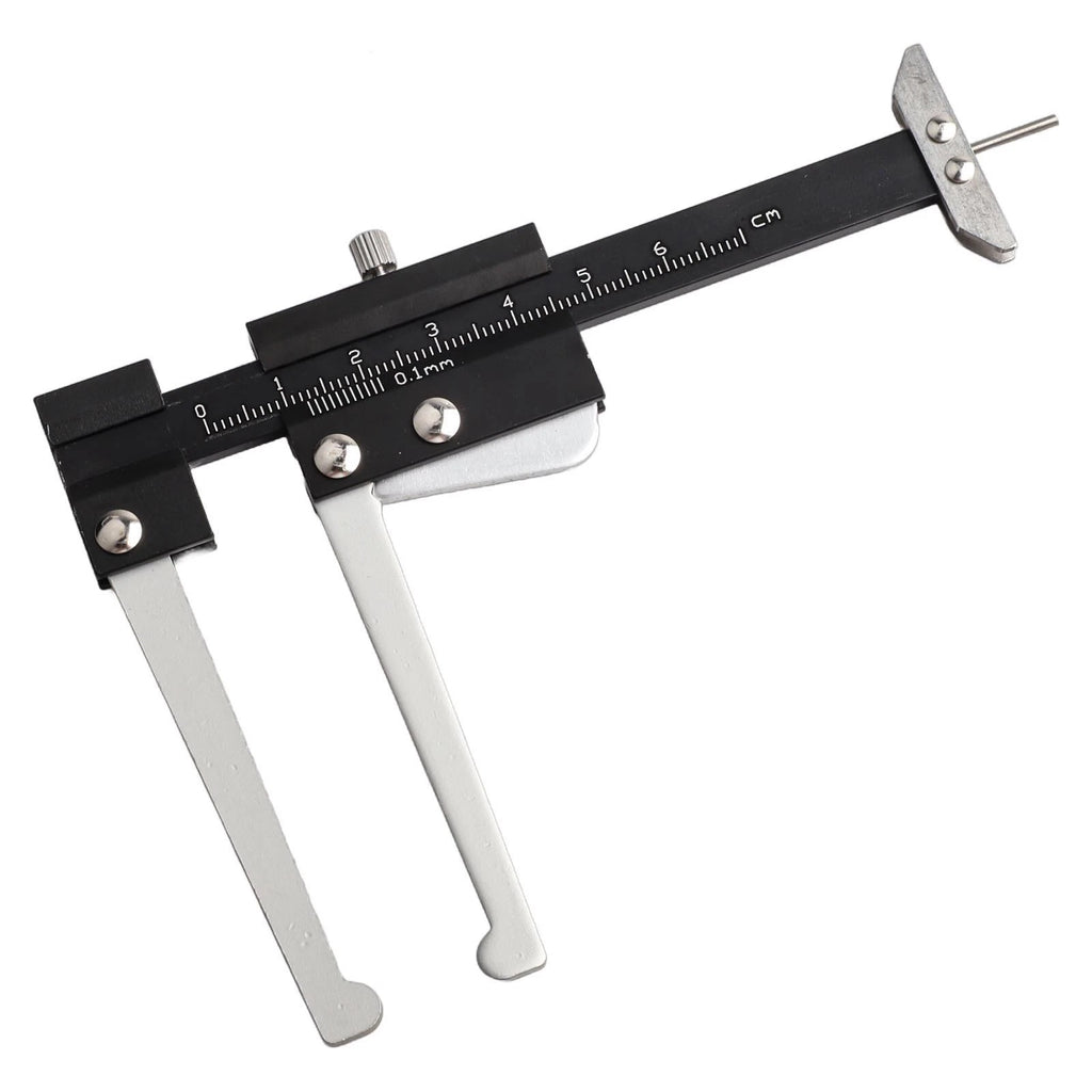 Tire Measuring Tool for Alloy Wheels (Black/Silver)