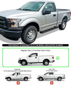 iBoard Running Boards 6" Matte Black for Ford F150 (2009-2014)