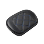 Passenger Bar Backrest Pad for Harley Electra Glide (2014–2023) - Blue Stitching