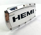 Tow Hitch Cover Plug with Chrome Black Script Logo for Dodge Hemi (2005–2010)