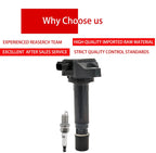 Set of 4 Ignition Coils & Spark Plugs for Honda Civic (2006–2011) UF582
