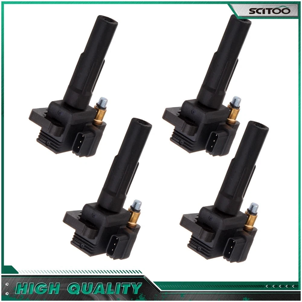 Set of 4 Ignition Coils for Subaru Legacy Outback Impreza Forester Baja Saab 9-2X 2.5L