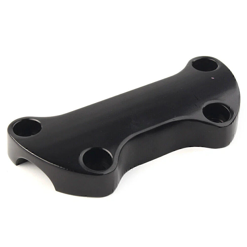 Black Smooth Handlebar Riser Top Clamp for Harley Dyna Softail Sportster