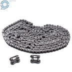 #35 Roller Chain 10 Feet with 2 Connecting Links 0.375 Inch