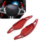 Carbon Fiber Red Steering Wheel Paddle Shifter Extensions for BMW 3/5/6/7/8 Series