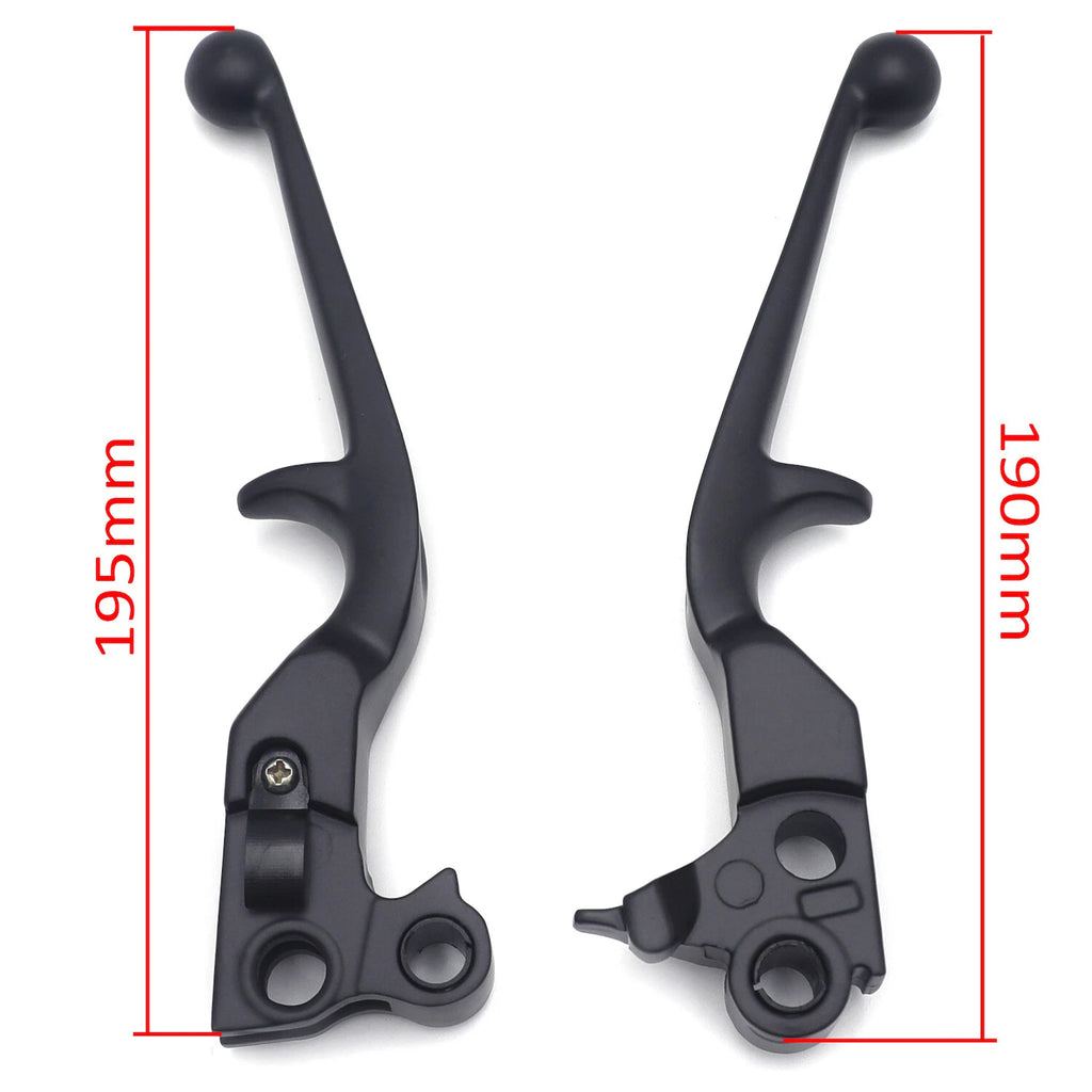 Black Skull Brake Clutch Levers for Harley XL (1996–2003), Softail (1996–2012), Touring (1996–2007)