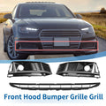 Front Lower Bumper Grille for Audi A4 B9 (2016–2018) Black, No Hole