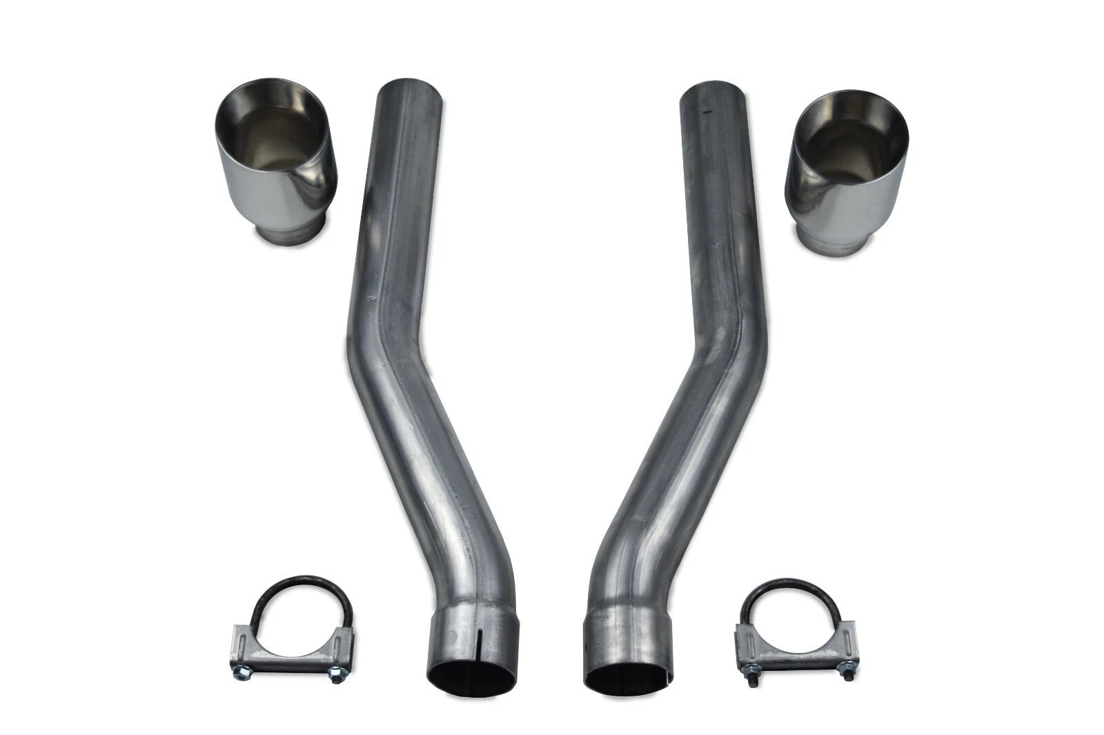 Dual Exhaust Adapters for Dodge Ram 1500 (2.5" Aluminized W Tips)