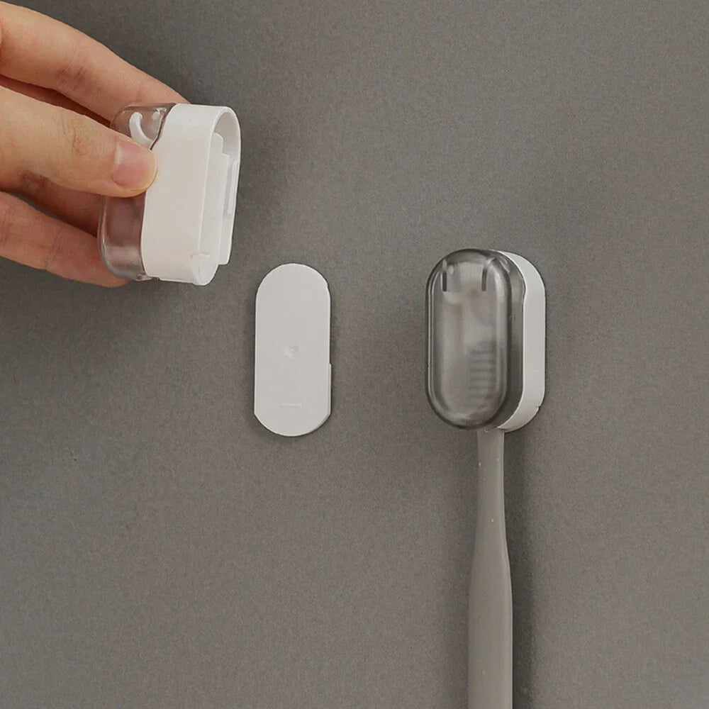 4 x Toothbrush Cap Covers Grey for Manual & Electric Toothbrushes