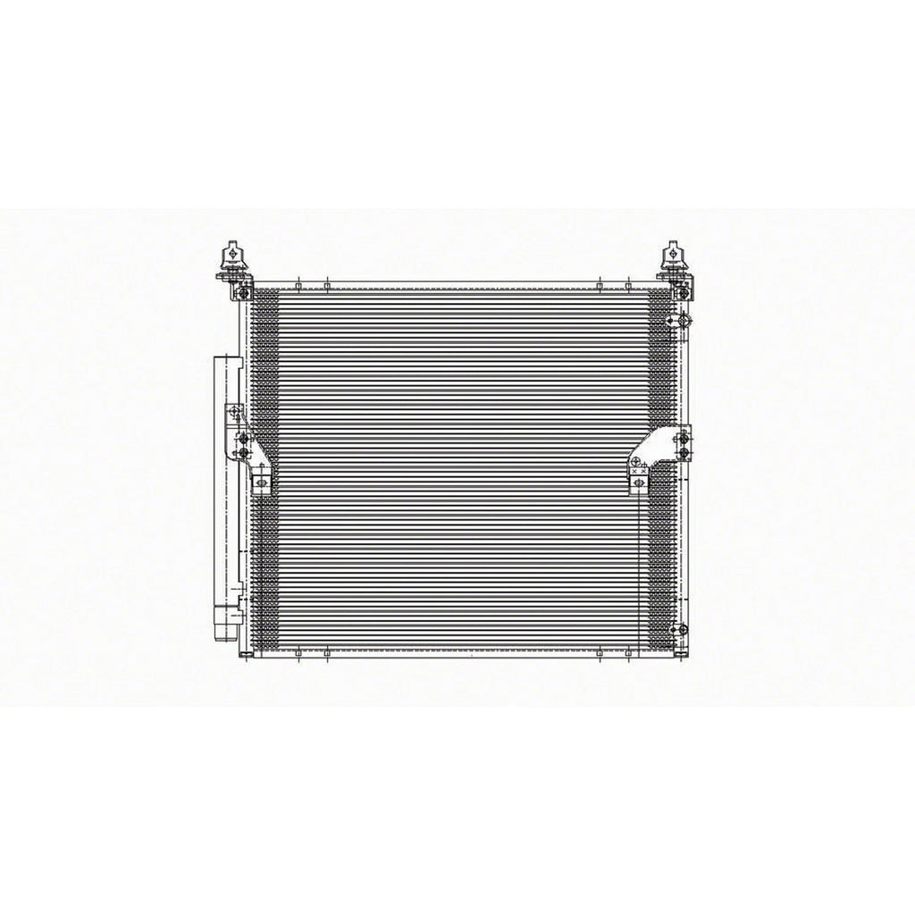 Replacement A/C Condenser w/Receiver Drier For 2007-2014 Toyota FJ Cruiser