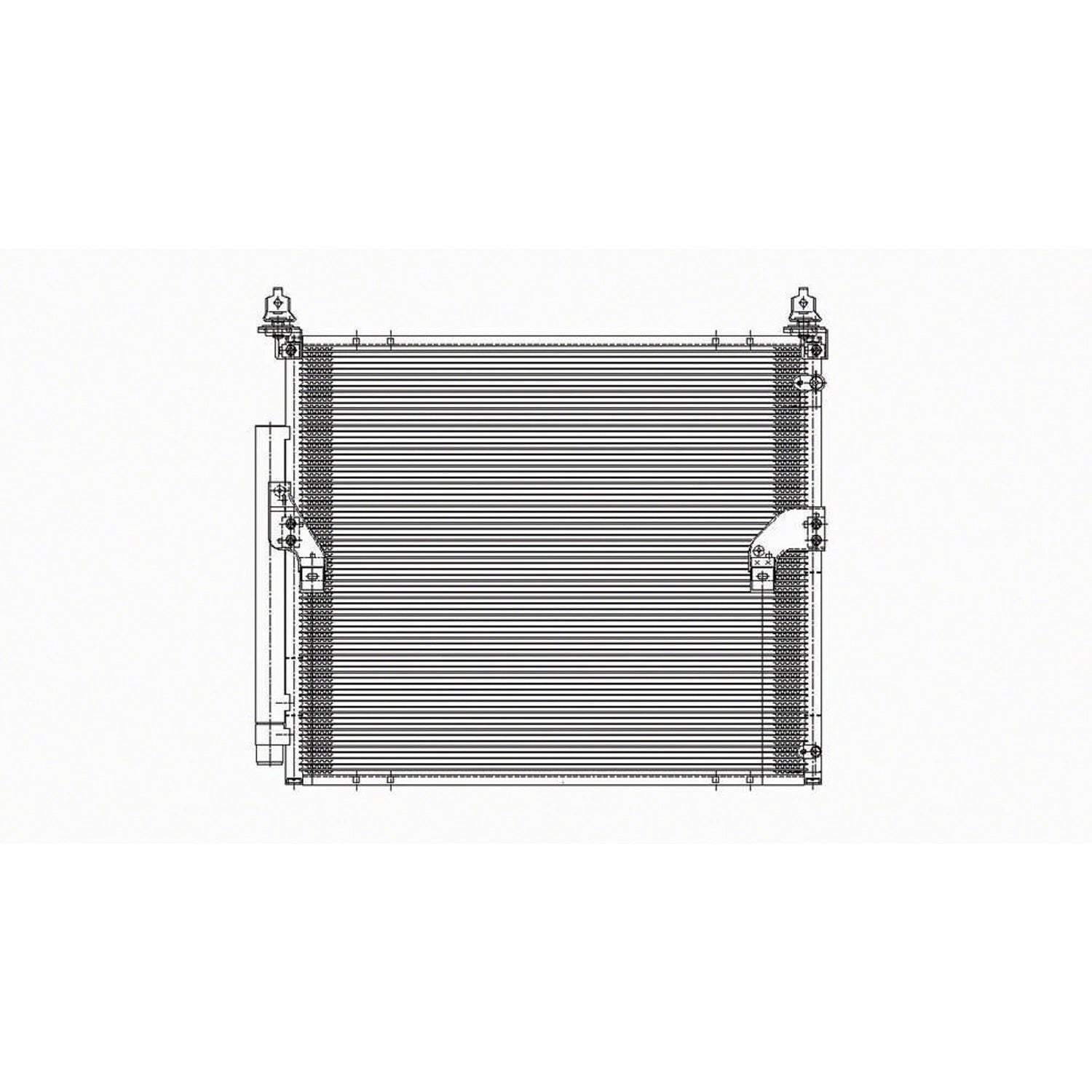 Replacement A/C Condenser w/Receiver Drier For 2007-2014 Toyota FJ Cruiser
