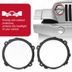 Set of 2 Headlight Bezel Mount Bracket Rings for Jeep Wrangler TJ (1997-2006)
