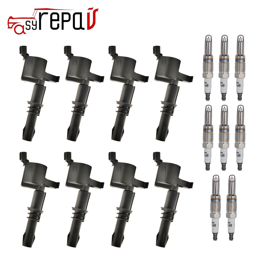 8X Ignition Coils + 8X Spark Plugs for Ford F150 Lincoln Mercury (1997–2008)