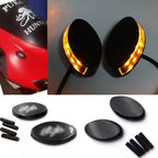 Mirror Block Off Plates for Kawasaki Ninja ZX6R ZX6RR ZX10R (2004–2008)