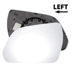 Left Side White Mirror Glass for Hyundai IX25 Creta (2014–2017)