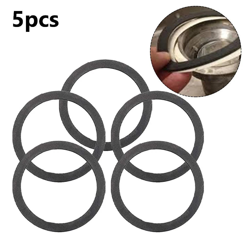 Rubber Gray Washer for Sink Strainer (3.5 Inch) - Pack of 5