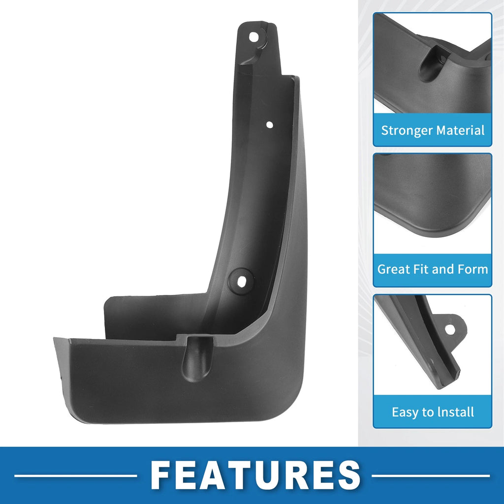 Set of 2 Front & Rear Mud Flap Splash Guards for Chevrolet Trax (2019–2020) 655692321706