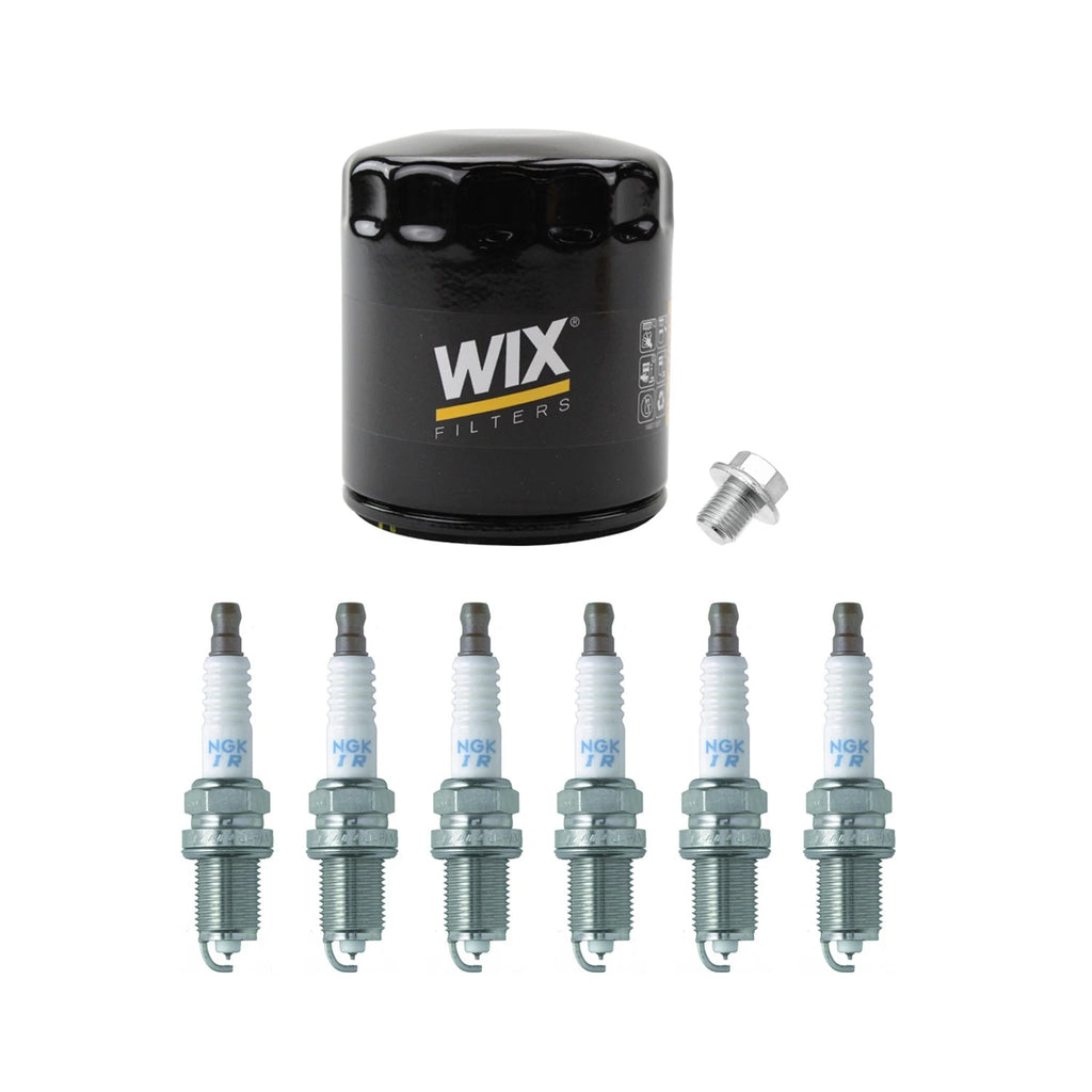 Wix Engine Oil Filter & NGK 6 Laser Iridium Spark Plugs for Supra L6 (1993–2002)