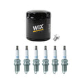 Wix Engine Oil Filter & NGK 6 Laser Iridium Spark Plugs for Supra L6 (1993–2002)