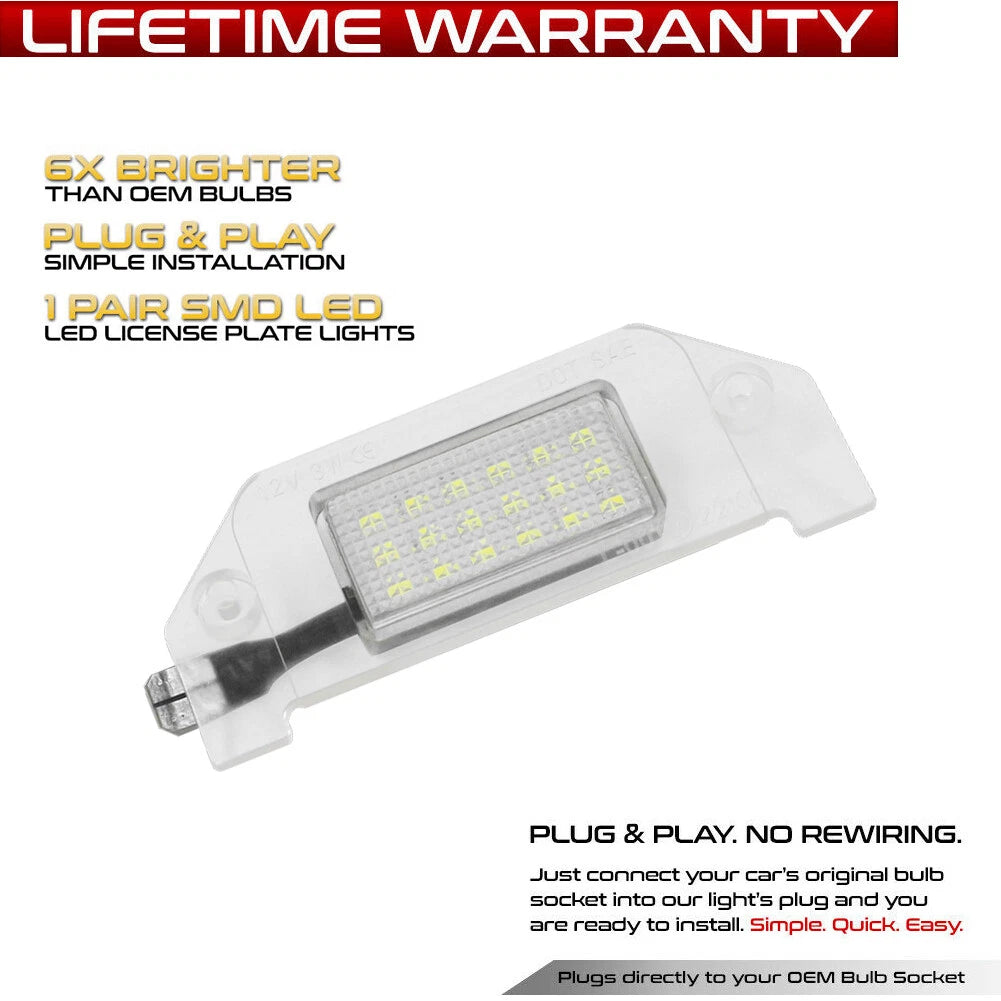 18-SMD LED License Plate Light for Dodge Charger Challenger Dart