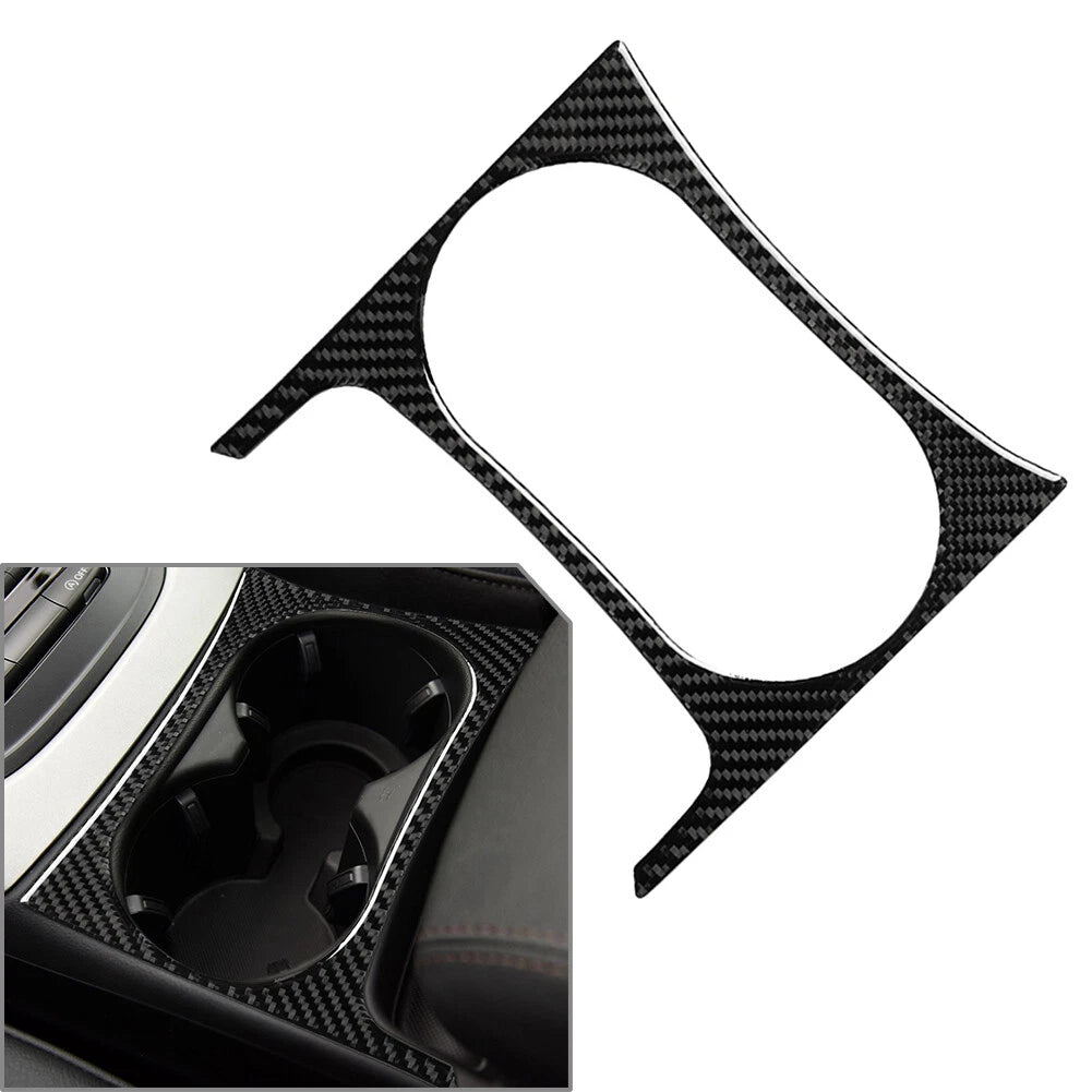 Carbon Fiber Water Cup Holder Panel Trim for Audi Q5 SQ5 (2010–2018)