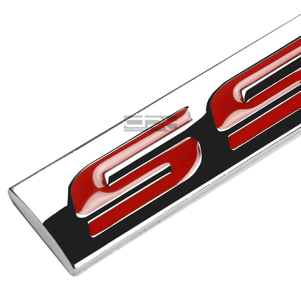 3D Polish Red Lettering Trunk Emblem Badge for Fit SS