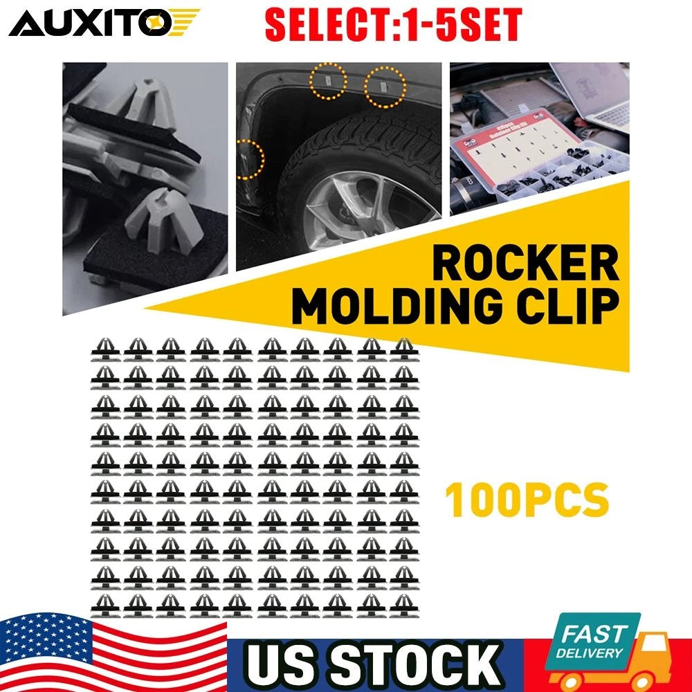 Set of 10 Rocker Panel Clips with Sealer for Jeep Cherokee (2014–2019) OE 11571175