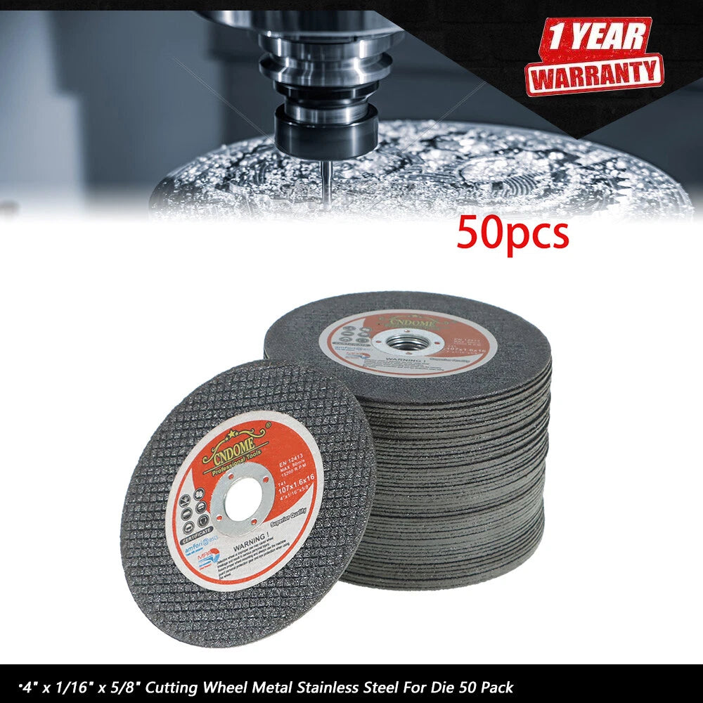 Set of 50 Cutting Wheels for Die (4" x 1/16" x 5/8")