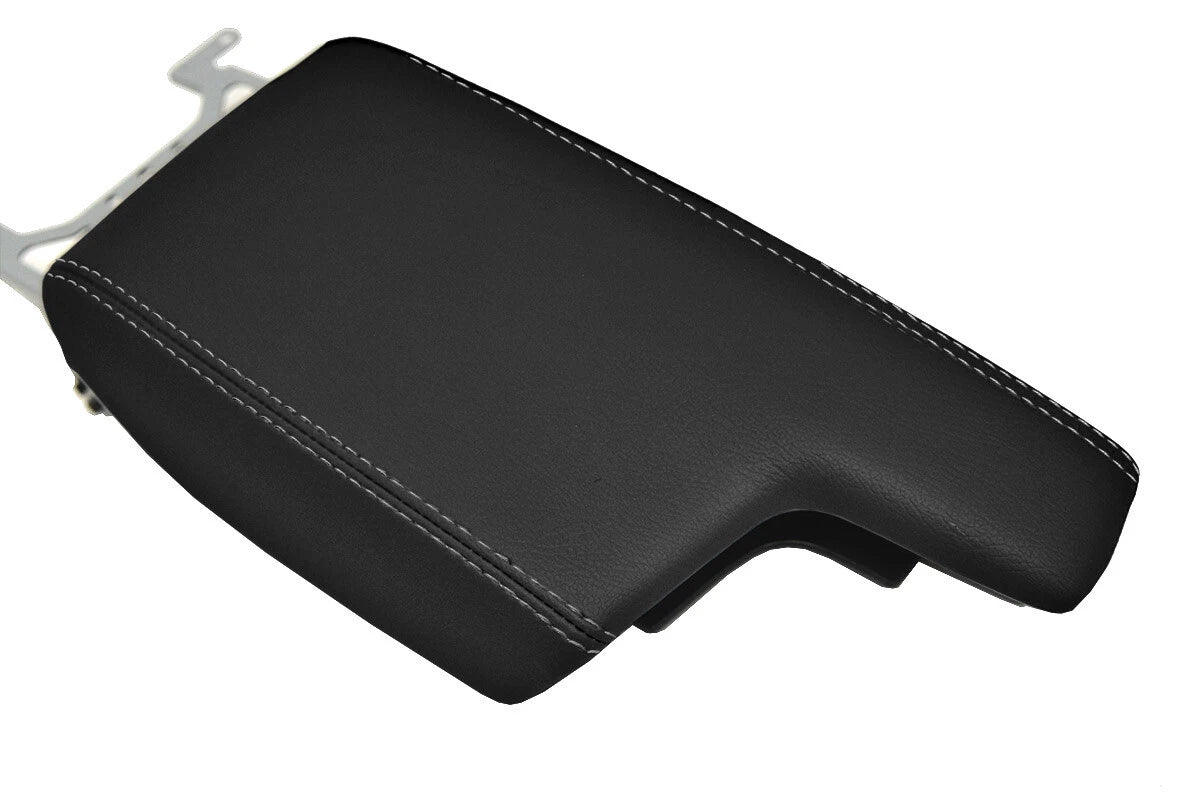 Leather Console Lid Armrest Cover for Subaru Impreza (2017–2020) Black Gray