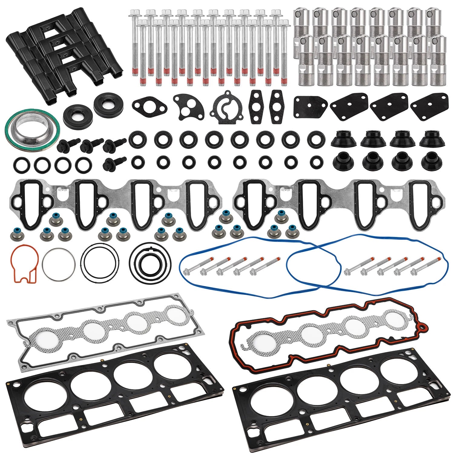 Head Gasket Bolts Lifters Guides Kit for Chevy Silverado 1500 5.3L V8 (2004–2013)