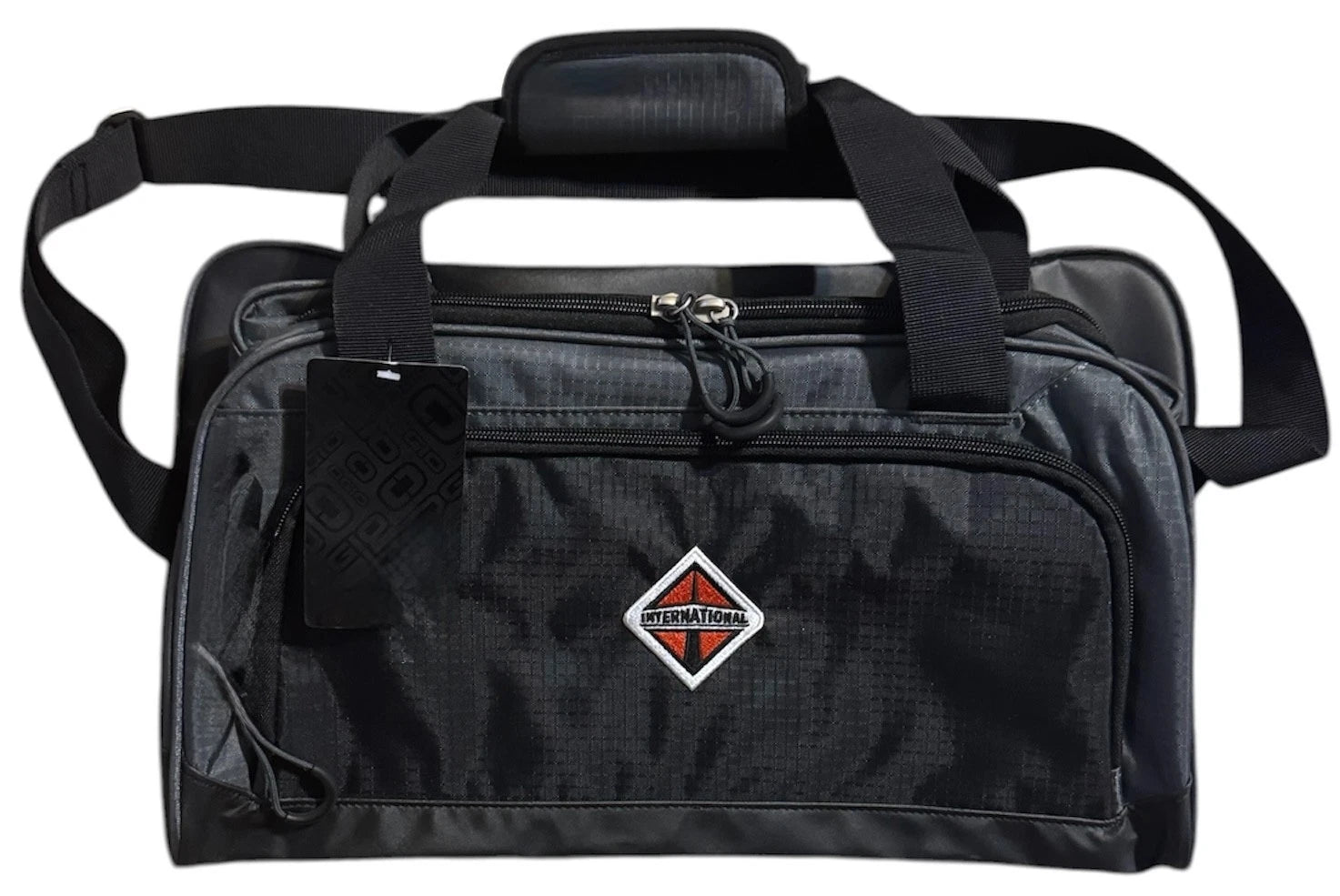 Trucker Duffel Bag for International Trucks (Black, Ripstop, Multiple Pockets)