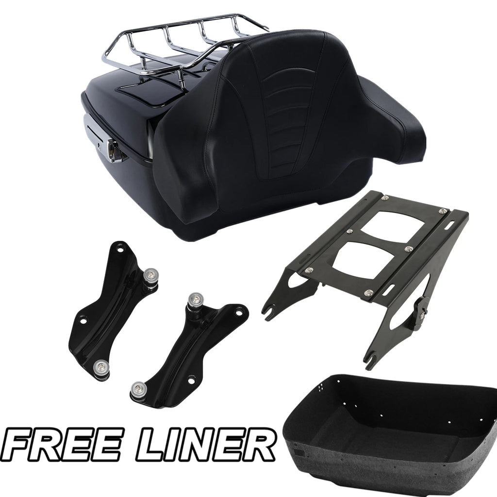 Trunk Backrest Pad Rack Mount Docking Kit for Harley Electra Glide (2014–Up)