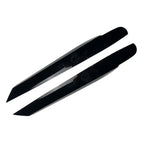 Gloss Black Front Headlight Eyelid Trim Covers for Volkswagen Touran (2011-2015)