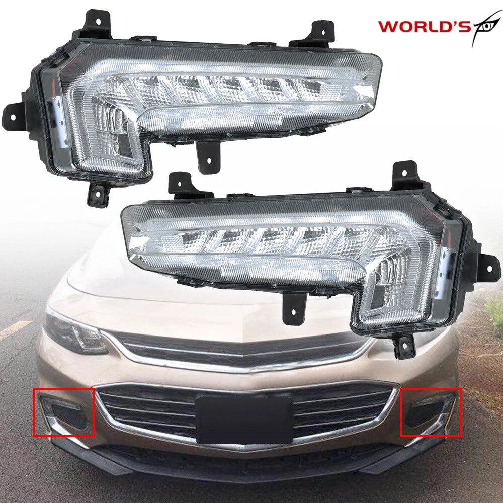 Front LED Fog Lights for Chevy Malibu (2016–2018)