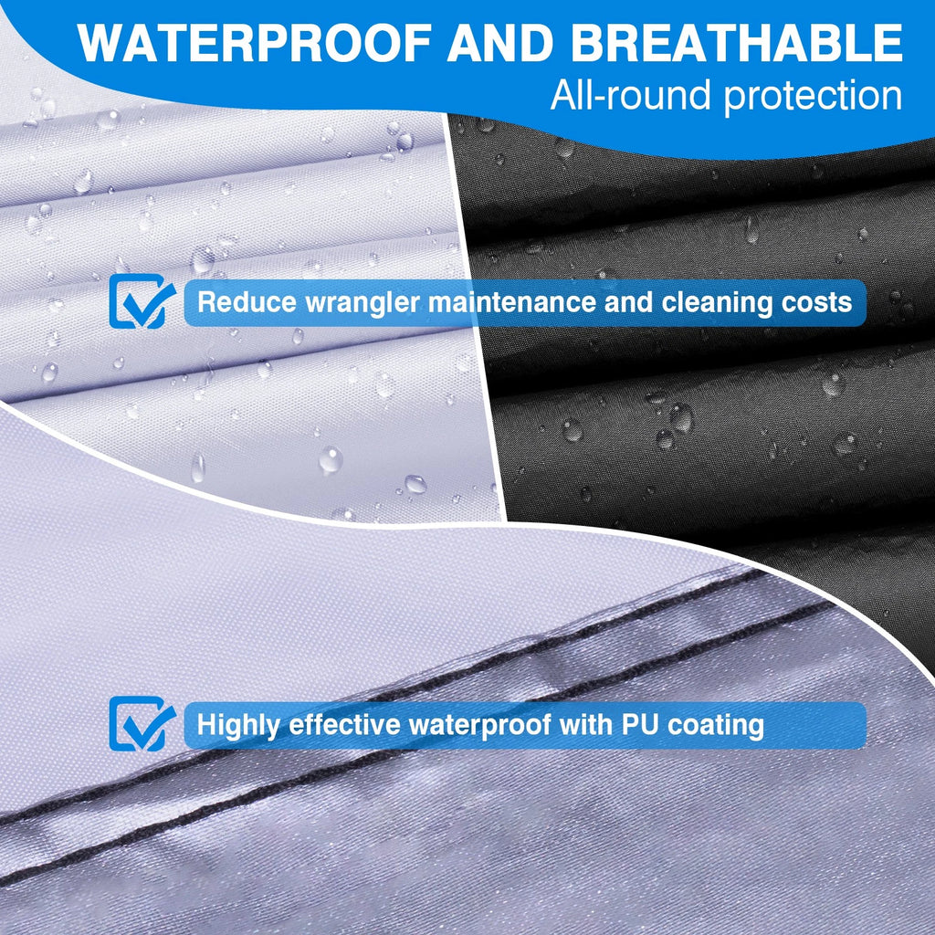 Half Car Cover for Jeep Wrangler JK JL JKU JLU (2007–2024) Waterproof