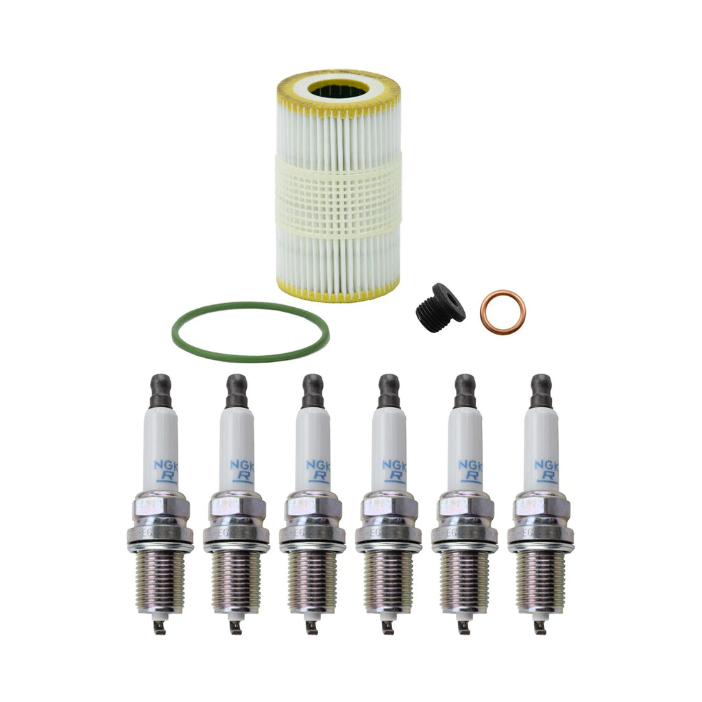 Wix Oil Filter & NGK 6 Laser Platinum Spark Plugs for Audi A6 A7 A8 Q7