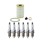 Wix Oil Filter & NGK 6 Laser Platinum Spark Plugs for Audi A6 A7 A8 Q7