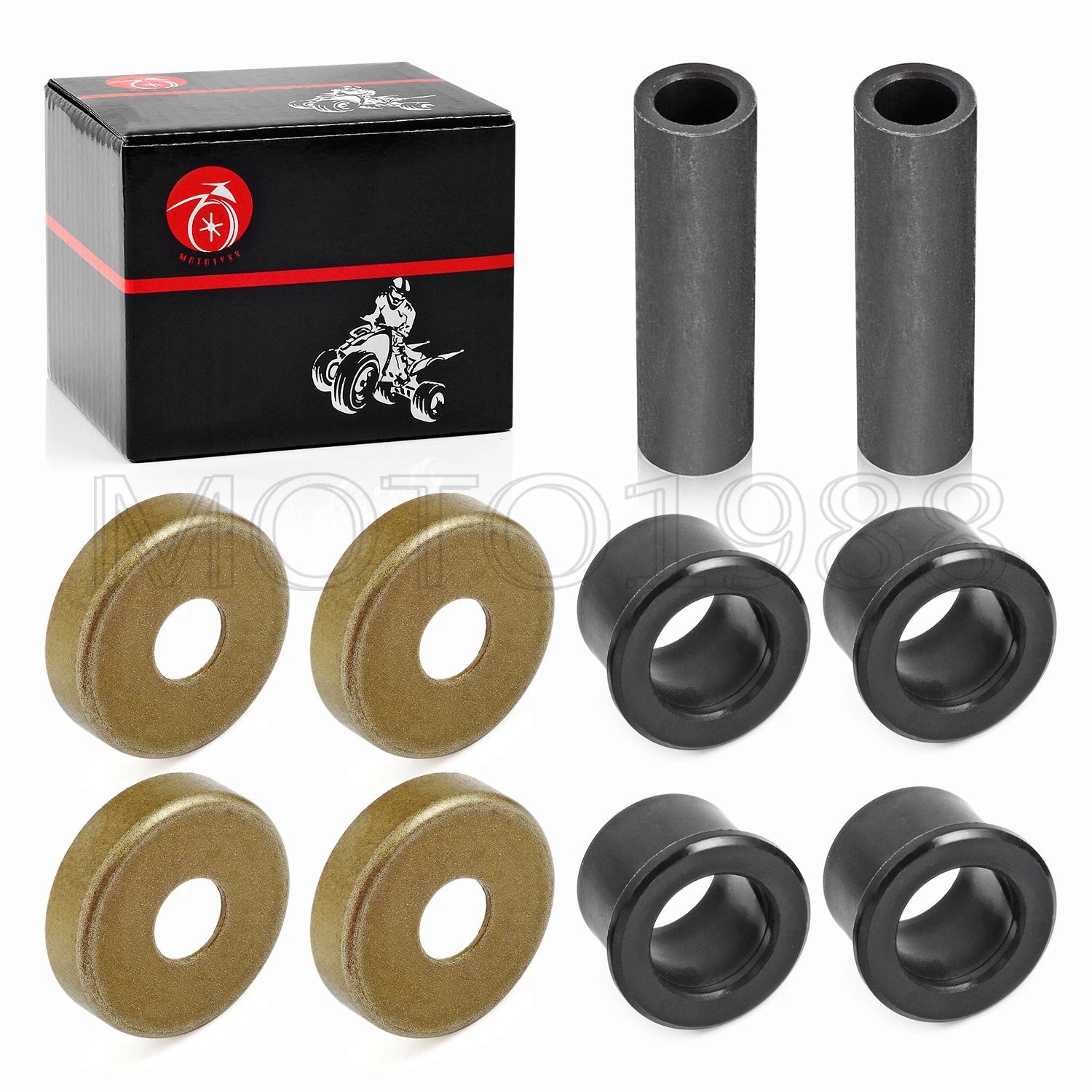 Front Upper Lower A-Arm Oil-Lite Bushing Shaft Kit for Yamaha Raptor 350 (2004–2013)