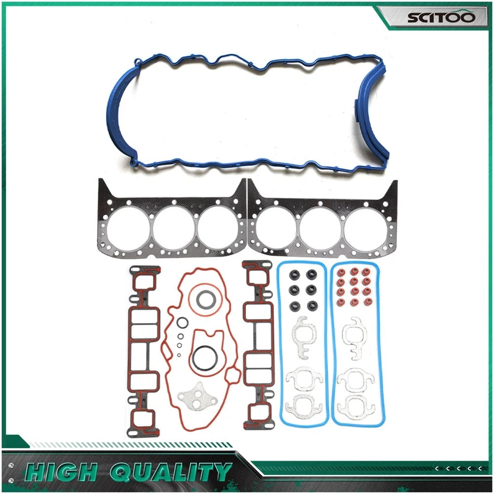 Head Gasket Set & Oil Pan Gasket for GMC Oldsmobile Chevrolet Isuzu 4.3L (1996–2006)