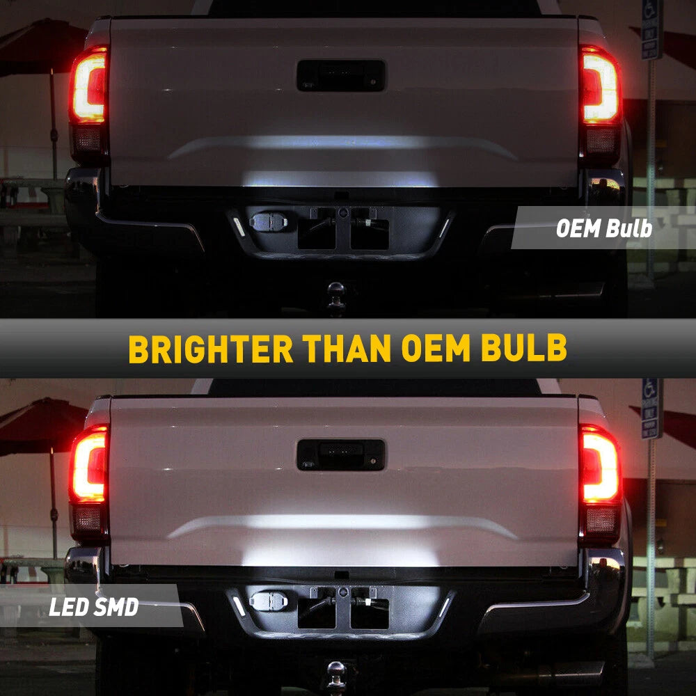 2X LED License Plate Lights for Toyota Tacoma Tundra (2016–2022)