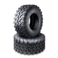 Set of 2 ATV UTV Tires 25X10R12 8PR Radial w/Side Scuff Guard 10354