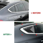 Add-On Rear Window Quarter Glass Duct Louver Vent Covers for BMW X6 G06