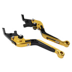 Gold Extendable Brake Clutch Levers for Suzuki GSXR600 GSXR750 GSXR1000 (06-10)
