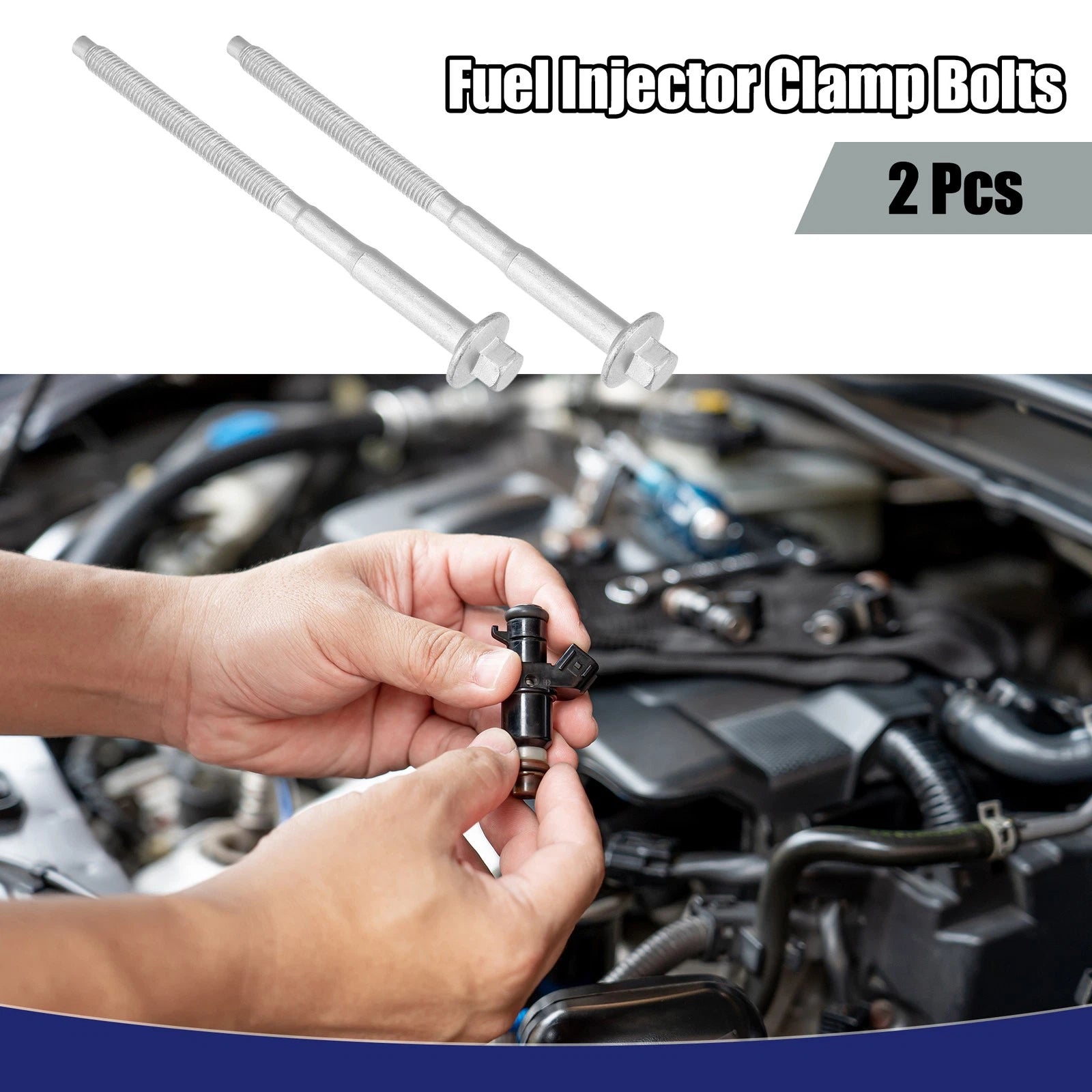 Set of 2 Fuel Injector Clamp Bolt Screw 1673999 for Ford Transit MK7 (2006–2011)